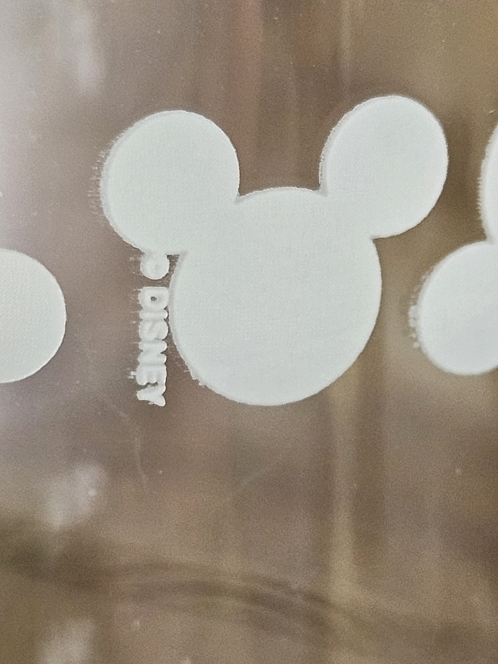 Disney White Mickey Pattern Stem Wine Glasses, Set of 2 - Picture 2 of 8
